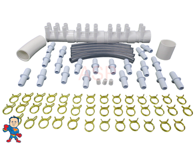 Manifold Hot Tub Spa Dead End (20) 3/4" Outlets with Coupler Kit Video How To