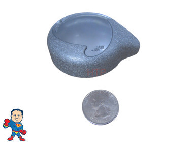 Cal Spa Silver Waterfall Control Cap 2 9/16" Wide Teardrop Style