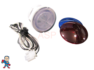 Spa Hot Tub Light Lens 3 1/4" Replacement Kit with Wire & Bulb  2 5/8" Hole Video How To