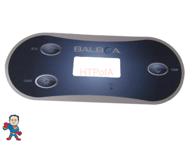 Overlay, Balboa, VL406, VL406T, E6, 3 Button, Jets, Light, Temp
