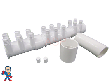 Water Manifold, Base Kit,  2" with (16) 3/4" Outputs & Coupler Video How To