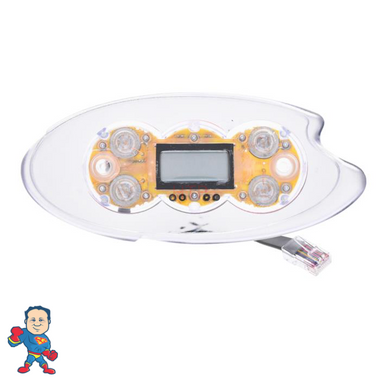 Coast Spas CP406U 4 Button Digital Base Topside Control, Balboa - No Overlay