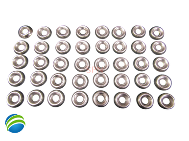 Set of (40) Cabinet Panel Screw Collets For Hot Tubs, Fits # 8 Screws, Zinc
