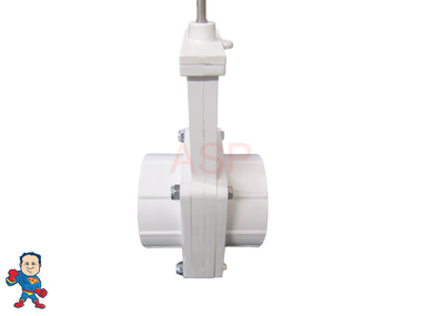 Gate Valve, 3 pc, 2"s x 2"s, 45psi