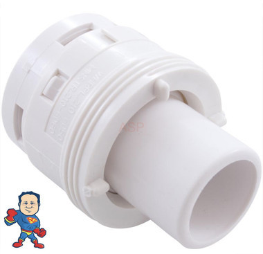 Jet Internal, Waterway, Poly Jet, Cage Style, White, 2" face diameter