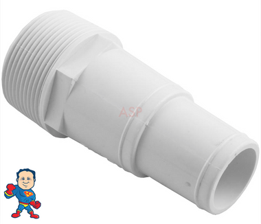 Adapter, 1-1/2"mpt x 1-1/4" Barb or 1-1/2" Barb