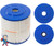 Vita Spa Filter, Cartridge, 50sqft, 1-7/8"ot, 2-3/8"ob w/slot, 8-1/2", 7-1/4"