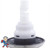Jet Internal, CMP, Typhoon 400, 4" face diameter, Twin Roto, 5 Scallop, Stainless Steel, Gray