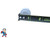 LED Light Wall Fitting, Rising Dragon,  1/2" Hole Size, 1" Face Width, Clear, Lens, Point Of Light