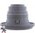 Jet Internal, CMP, Spa Jet, 3-1/2" face diameter, Massage, 5 Scallop, Gray