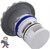 Jet Internal, Waterway, Power Series, 4-3/4" face diameter, Massage, Deluxe Scallop,Gray