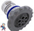 Jet Internal, Waterway, Power Series, 4-3/4" face diameter, Massage, Deluxe Scallop,Gray