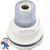 Air Control, CMP, Mini, 1-1/8" Hole Size, 1-11/16" Diameter, Crescent, White, 1/2" Plumbing Connection