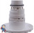 Jet Internal, Waterway, Poly Jet, 4-3/16" face diameter, Fixed Directional, Deluxe Scallop, White