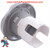 Diverter Jet Internal, Pentair 3 Port Diverter, 4-5/8", Face Diameter, Directional, Gray
