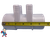 The manifold featured in this kit is Open on both ends.. One end receives a 2" Pipe or fitting that would measure 2 3/8" OD and on the other end glues inside of a 2" fitting that would measure 2 3/8" Inside Diameter..