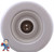 Jet Internal, Waterway, Poly Jet, 3-3/8" face diameter, Directional, Smooth, White