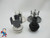 Note: The left jet and nozzle are old style; the right are new style. They are not interchangeable. To upgrade, replace both the jet and jet face with the matching new style parts.

