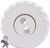 Jet Internal, Waterway, Adjustable, Mini Jet, 2-9/16" face diameter, Twin Spin, Deluxe Scallop, White