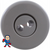 Jet Internal, Waterway,  Adjust, Mini Jet, 2-9/16" face diameter, Twin Roto, Smooth, Gray