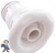 Jet Internal, Waterway, Poly Jet, 3-3/8" face diameter, Directional, 5 Scallop, White