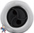 Jet Internal, Rising Dragon, Quantum, 5" face diameter, Twin Roto, Stainless Steel, Black, Threaded