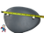 Spa Hot Tub Gray Tri-Curve Pillow (2) Tab Fits Some Infinity , Serenity, Waters Edge, Dr. Wellness & Others 
 9" wide x 6" Tall (2) Tabs that are about between 5 3/4" and 6" center to center