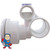 Complete Jet Assembly, HydroAir, Micro'ssage, Roto, Tee Body, 1-1/2"Slip Water x 1"Slip Air, White