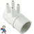 Air Manifold, 3/8" Barb, 4 Port, 1 1/2'" Street x Dead End