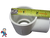 Adapter Fitting, 1" Slip 90, Slides onto 1" Air Control Valve, Blower Attachment