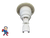 Jet Internal, Waterway, Poly Storm, 4" Face Diameter, Single Hole Roto , Texture Scallop, White