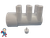 The manifold featured in this kit is Closed on one end the other end receives a 2" Pipe or fitting that would measure 2 3/8" OD..
