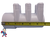 The manifold featured in this kit is Closed on one end the other end receives a 2" Pipe or fitting that would measure 2 3/8" OD..
