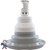 Threaded Style, 5", Power Storm, Jet, Waterway, 5 Scallop, Gray, Straight
