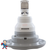 Threaded Style, 5", Power Storm, Jet, Waterway, 5 Scallop, Gray, Straight