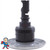 Jet Internal, Rising Dragon, Threaded, Quantum, 3-3/8" face diameter, Directional, Stainless Steel, Gray