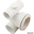 Jet Body, Waterway Poly Jet, a1"s x w1-1/2"s, w/1/2" plugs