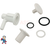 Air Injector, WW, Low Profile, 3/8"sb, Elbow Style, White