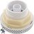 Suction Assembly, WW, 3-1/2" Hi-Flow, 2-3/8"hole size,1-1/2"s,White ,w/o Vac Brk