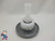 Jet Internal, Pentair, Cyclone Luxury, 3-1/2" face diameter, Swirl, Scalloped, Dark Gray