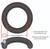 O-Ring, Buna-N, 2-3/8" ID, 3/32" Cross Section, Hayward Ball Valve, Inlet/Outlet Elbow, Hayward Super Star-Clear
