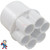 Manifold, 1/2" Slip, 6 Port, Transition, 2" Slip