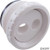 Eyeball Fitting, WW, 1-1/2"mpt, 2-1/4"fd, Plstr, Wht