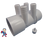 Water Manifold, 2"street x 2"slp x (4) 3/4" Ports Water Video How To