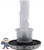 Jet Internal, CMP, Typhoon 200 Series, 2" face diameter, Directional Replacement, Scalloped, Stainless Steel, Graphite Gray