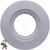 Wall Fitting, CMP, 1-1/2"fpt x 2" Insider, 3-1/2"face diameter, White