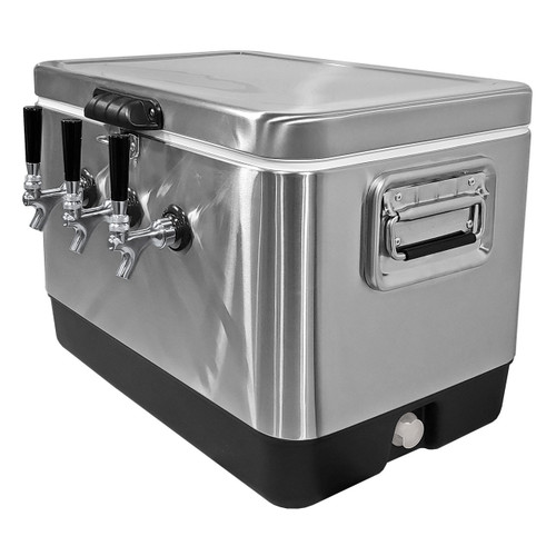 Jockey Box Picnic SS Cooler, 54QT, 3 Faucets, 3 x 50' Coils Jockey Box Picnic SS Cooler, 54QT, 3 Faucets, 3 x 50' Coils