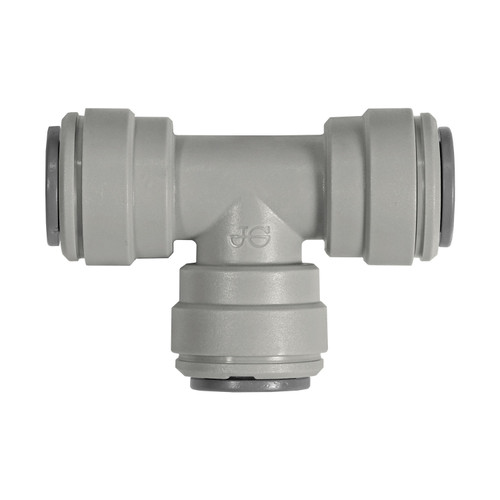 Union Tee, 3/8", Gray Acetal, John Guest