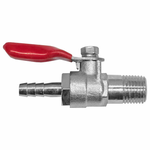 Regulator Part, Shut - off valve, 1/4" barb, metal knob