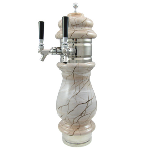 Ceramic Tower, 2 Line, Chrome, Glycol Ceramic Tower, 2 Line, Chrome, Glycol